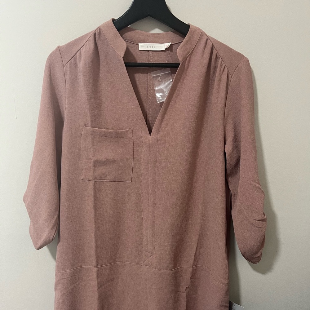 Mauve 3/4 Sleeve Dress